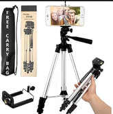 Portable DSLR Stand for Vlogging, Universal Silver Model 3110 and Bag