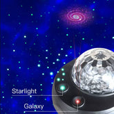 Galaxy Star Projector Light 🌌 | Bluetooth Music Night Lamp | 14 Color Modes | Remote Control | Room Decor & Gift