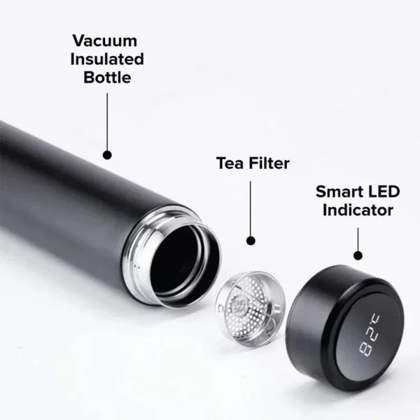 Smart Temperature Bottle 🌡️ | LED Display Vacuum Flask | Hot & Cold | Leak-Proof