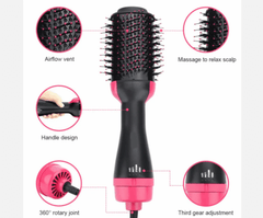 3-in-1 Hot Air Brush 💇‍♀️ | Hair Dryer, Straightener & Volumizer | Salon-Style Hair at Home