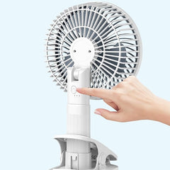 Rechargeable Clip Desk Fan ❄️ | 3-Speed USB Fan | 360° Rotation | Strong Airflow & Quiet Cooling | Home, Office & Travel